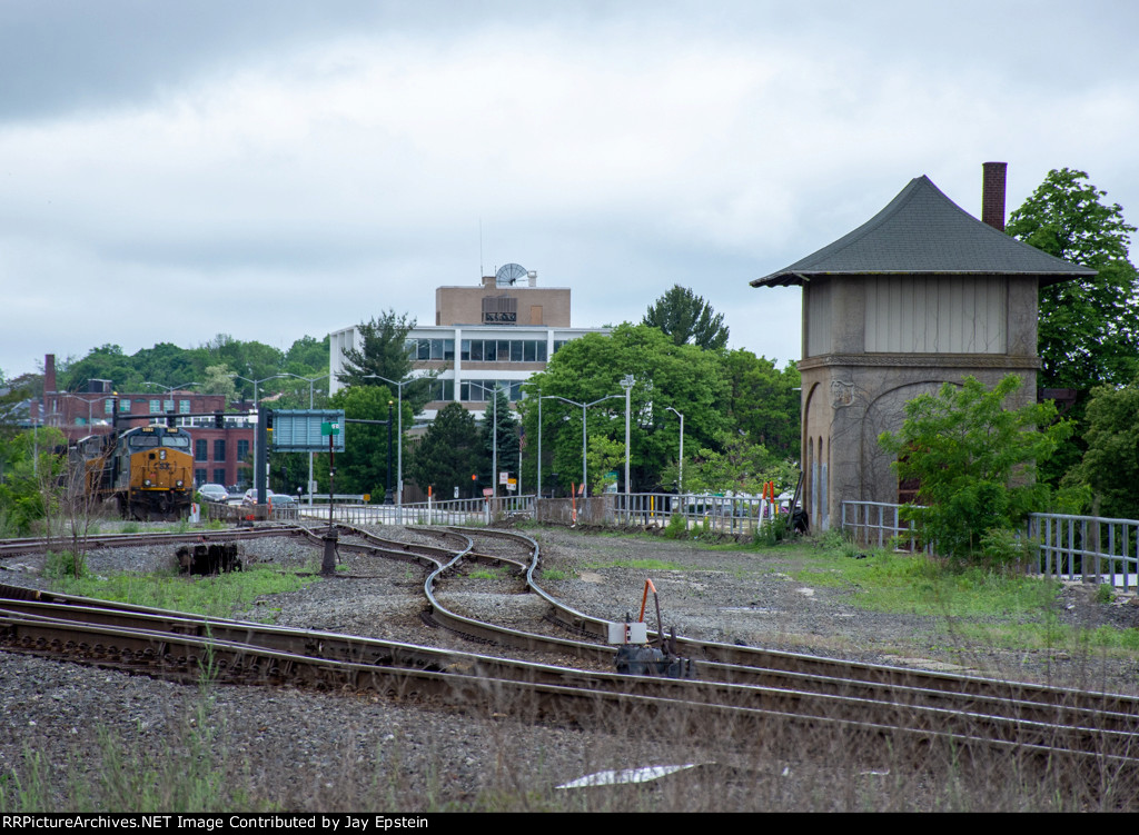 The former New Haven tower keeps silent watch 